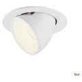 Numinos® gimble l, encastré de plafond intérieur, 55°, blanc, led, 25,4w, 4000k