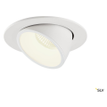 Numinos® gimble l, encastré de plafond intérieur, 55°, blanc, led, 25,4w, 4000k