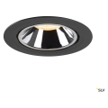 Numinos® gimble xl, encastré de plafond intérieur, 55°, noir/chrome, led, 37,4w, 3000k