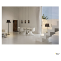 SLV by Declic FENDA lampadaire simple, noir, sans abat-jour, E27, 60W max.