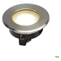 Dasar flat 230v led encastré de sol, rond, 4,3w led, blanc chaud