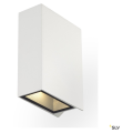 QUAD 2, APPLIQUE CARREE, BLANCHE, LED BLANC CHAUD 2x3W