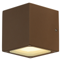 SITRA CUBE, APPLIQUE, FONTE ROUILLEE, GX53, 9W MAX