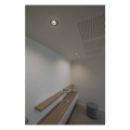 New tria 68, encastré de plafond intérieur, simple, rond, noir, gu10/qpar51, 50w max, clips/lames ressorts