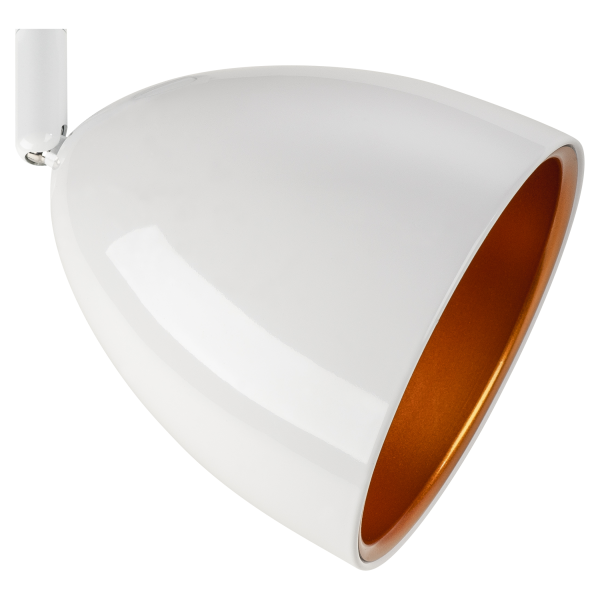 Para cone 14, spot pour rail 1 allumage, intérieur, blanc laqué/or, gu10/qpar51, 25w max - SLV - 1002874