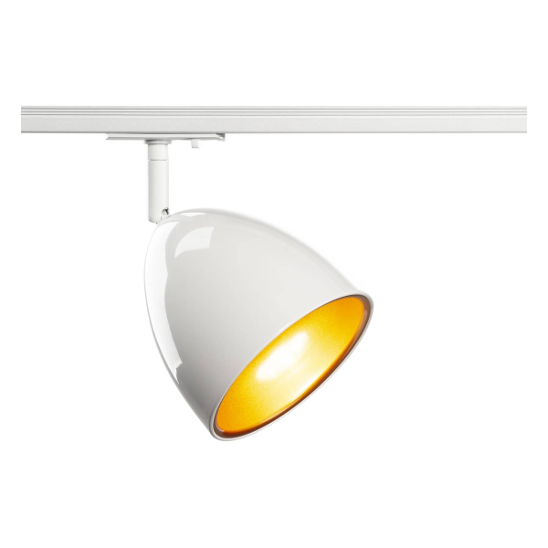 Para cone 14, spot pour rail 1 allumage, intérieur, blanc laqué/or, gu10/qpar51, 25w max - SLV - 1002874
