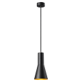 Phelia, suspension intérieure, ø 13 cm, noir/doré, e27, 23w max