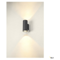 Enola, applique extérieure, rond, m, anthracite, led, 19w, 3000k/4000k, ip65, up/down