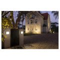 Ainos sensor, applique et plafonnier extérieur, carré, anthracite, led, 18w, 3000k/4000k, ip65, détecteur de mouvement