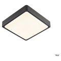 Ainos sensor, applique et plafonnier extérieur, carré, anthracite, led, 18w, 3000k/4000k, ip65, détecteur de mouvement