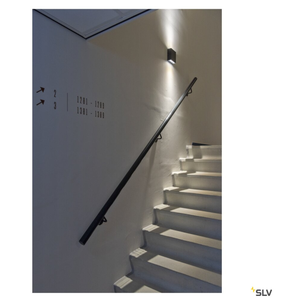 Big quad up/down, applique extérieure, anthracite, led, 8,2w, 3000k, ip54