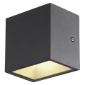 Sitra cube, applique extérieure, s, simple, anthracite, led, 6,2w, 3000k/4000k, ip44, cct switch