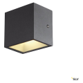 Sitra cube, applique extérieure, s, simple, anthracite, led, 6,2w, 3000k/4000k, ip44, cct switch