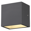 Sitra cube, applique extérieure, s, simple, anthracite, led, 6,2w, 3000k/4000k, ip44, cct switch