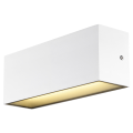 Sitra cube, applique extérieure, l, up/down, blanc, led, 24w, 3000k/4000k, ip44, cct switch