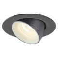 Numinos® gimble xs, encastré de plafond intérieur, 55°, noir/blanc, led, 7w, 4000k