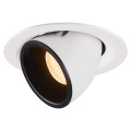 Numinos® gimble m, encastré de plafond intérieur, 20°, blanc/noir, led, 17,5w, 2700k