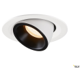 Numinos® gimble m, encastré de plafond intérieur, 20°, blanc/noir, led, 17,5w, 2700k
