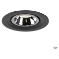 Numinos® gimble m, encastré de plafond intérieur, 40°, noir/chrome, led, 17,5w, 4000k