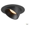 Numinos® gimble xl, encastré de plafond intérieur, 55°, noir, led, 37,4w, 2700k