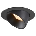 Numinos® gimble xl, encastré de plafond intérieur, 55°, noir, led, 37,4w, 2700k