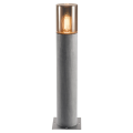 SLV by Declic LISENNE 70, borne, gris/verre fumé, E27 23W max., IP54