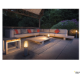 SLV by Declic LISENNE 70, borne, gris/verre fumé, E27 23W max., IP54