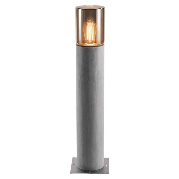 SLV by Declic LISENNE 70, borne, gris/verre fumé, E27 23W max., IP54