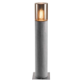 SLV by Declic LISENNE 70, borne, gris/verre fumé, E27 23W max., IP54