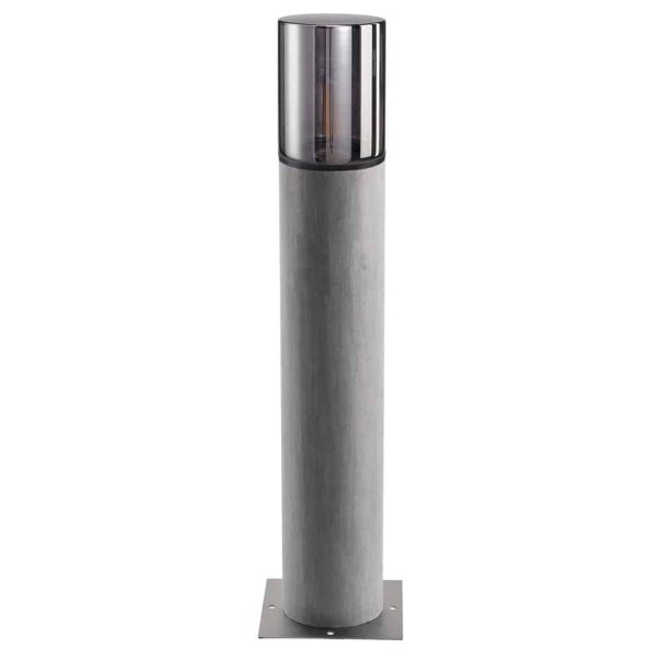 SLV by Declic LISENNE 70, borne, gris/verre fumé, E27 23W max., IP54