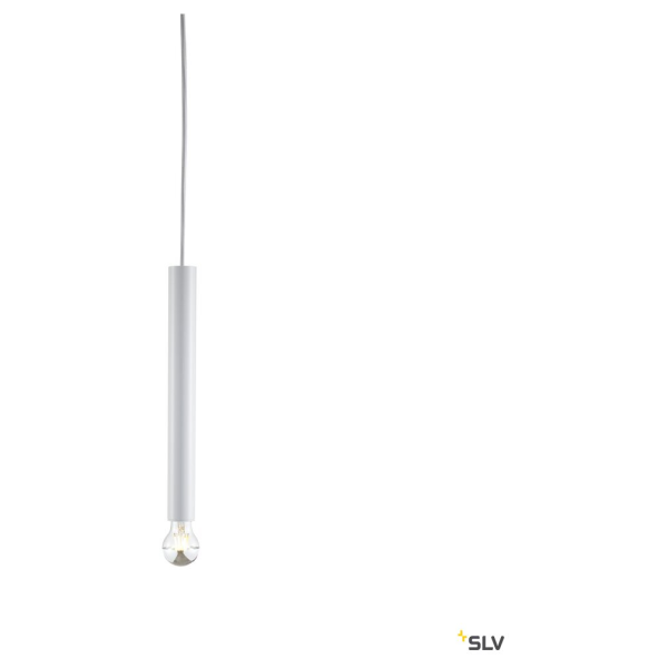 Fitu, suspension intérieure, hauteur 40 cm, blanc, e27, 60w max, câble nu sans patère de 5m - SLV - 1002562