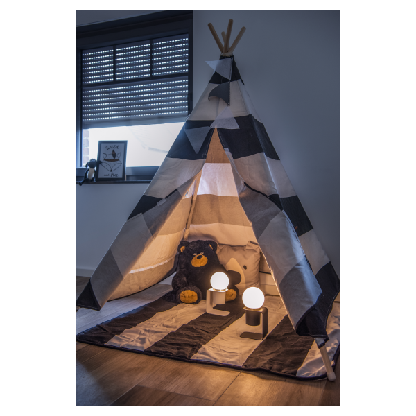 Tonila, lampe à poser intérieure, noir/laiton, led, 1,6w, 2700k, sans fil - SLV - 1002583