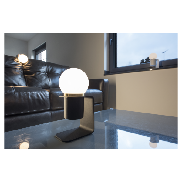 Tonila, lampe à poser intérieure, noir/laiton, led, 1,6w, 2700k, sans fil - SLV - 1002583
