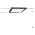 Plytta, spot pour câble tendu t.b.t. tenseo, intérieur, noir, led, 9w, 2700k