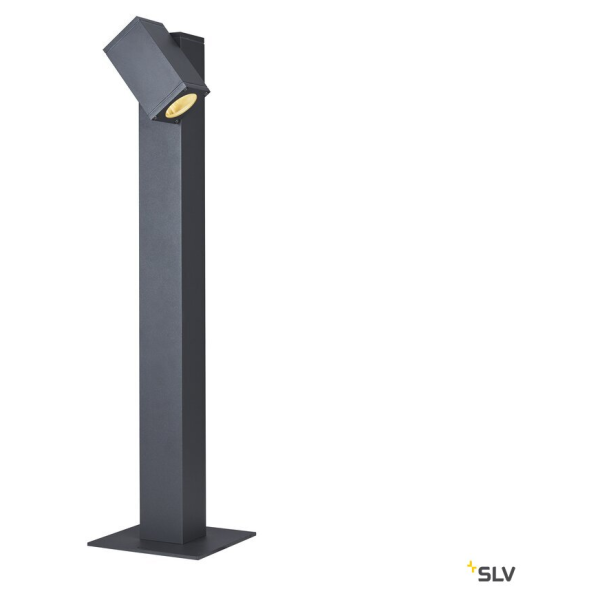 Theo pathlight, borne extérieure, simple, anthracite, gu10, 7w max, ip44
