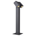 Theo pathlight, borne extérieure, double, anthracite, gu10, 2x 7w max, ip44