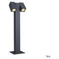 Theo pathlight, borne extérieure, double, anthracite, gu10, 2x 7w max, ip44