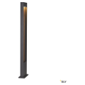 Flatt 100, borne extérieure, anthracite/imitation bois, led, 9,7w, 3000k/4000k, ip65