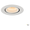 Numinos® gimble xs, encastré de plafond intérieur, 20°, blanc, led, 7w, 2700k