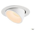 Numinos® gimble xl, encastré de plafond intérieur, 55°, blanc, led, 37,4w, 2700k