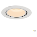 Numinos® gimble xl, encastré de plafond intérieur, 55°, blanc, led, 37,4w, 2700k