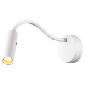 Karpo goose, applique intérieure, liseuse, blanc, led, 5,8w, 3000k, variable