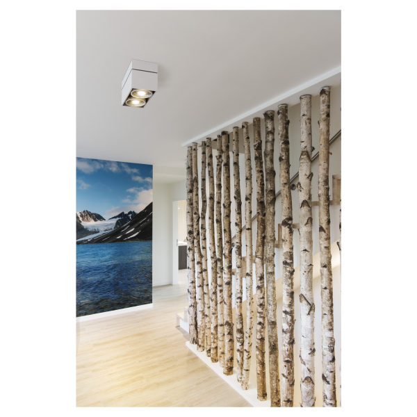 KARDAMODE SURFACE CARRE ES111 DOUBLE, BLANC, max. 2x75W