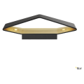 SLV by Declic CARISO WL-4, applique, noir/laiton 2x 9W LED, 2700K