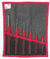 Jeu d outils à chocs - 6 chasse-goupilles pour goupilles élastiques - présentation en trousse