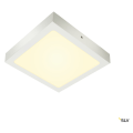 Senser 24, applique et plafonnier intérieur, carré, blanc mat, led, 14,6w, 3000k, variable triac