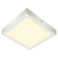 Senser 24, applique et plafonnier intérieur, carré, blanc mat, led, 14,6w, 3000k, variable triac