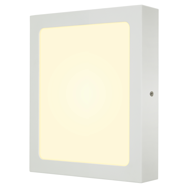 Senser 24, applique et plafonnier intérieur, carré, blanc mat, led, 14,6w, 3000k, variable triac