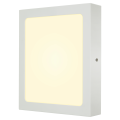 Senser 24, applique et plafonnier intérieur, carré, blanc mat, led, 14,6w, 3000k, variable triac
