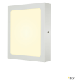 Senser 24, applique et plafonnier intérieur, carré, blanc mat, led, 14,6w, 3000k, variable triac